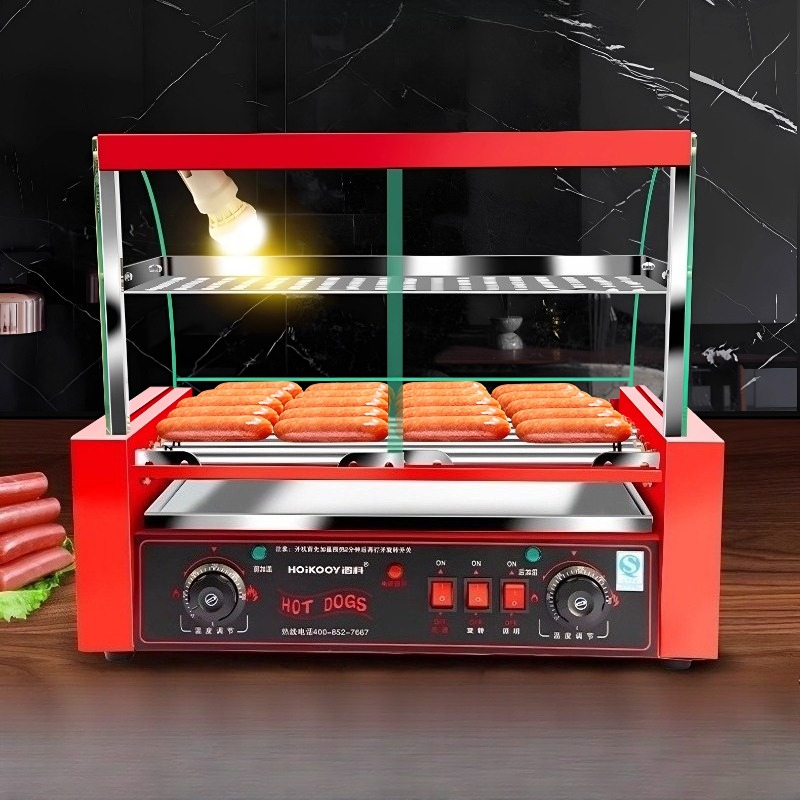 Hot Dog Press - Profesjonalny grill do kiełbasek z 7