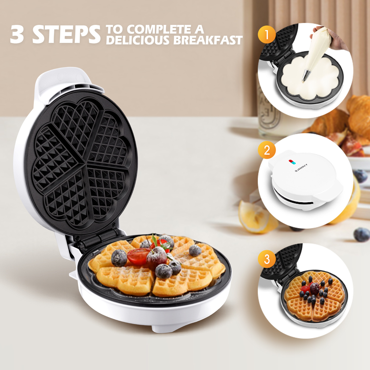 Śniadaniowe foremki do gofrów  – Waffle Cone Maker recenzja i cena